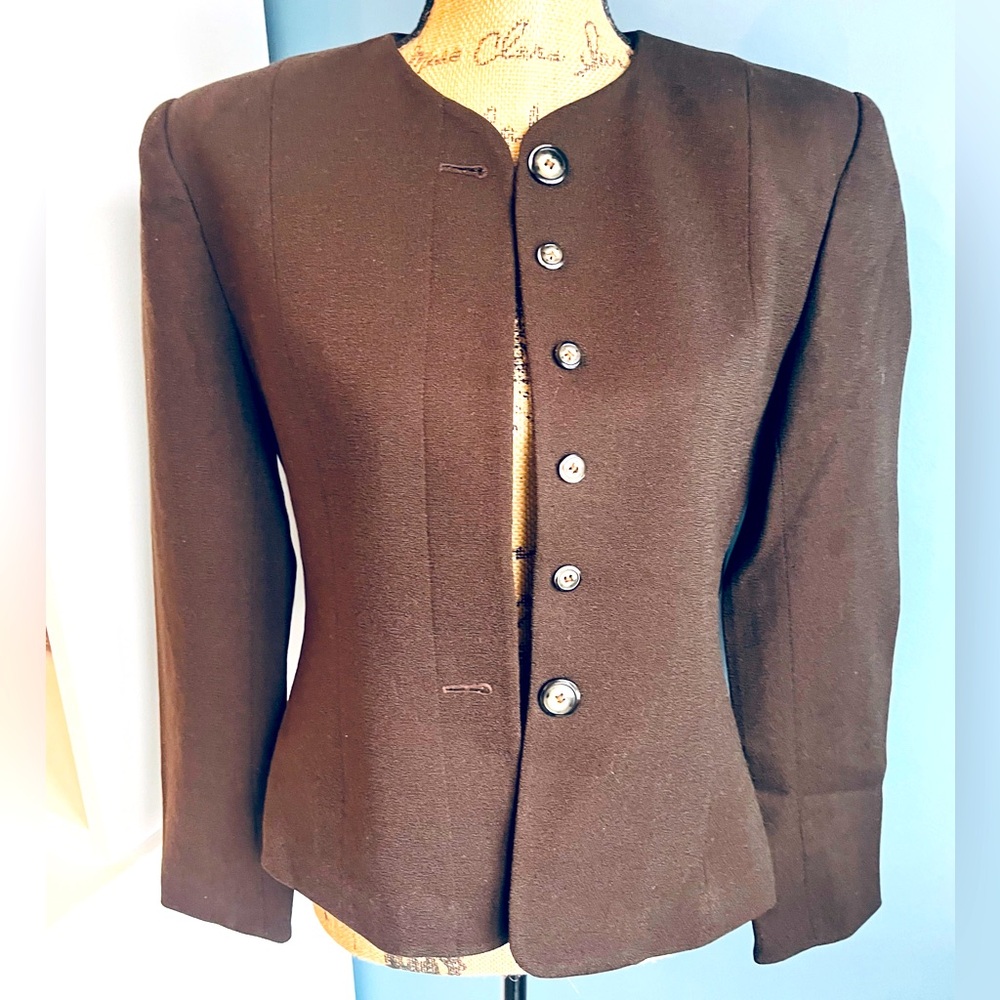 Jones New York Lined Wool Blazer Sz 6